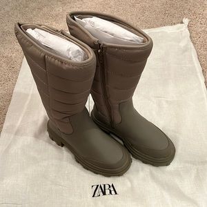 Brand new zara snow or rain boots